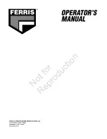 Предварительный просмотр 40 страницы Ferris FW35 Series Operator'S Manual