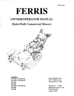 Ferris h2220b Owner'S/Operator'S Manual preview