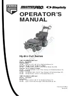 Ferris Hydro Cut 1332 Operator'S Manual preview