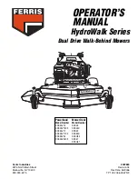 Preview for 3 page of Ferris HydroWalk Series Operator'S Manual