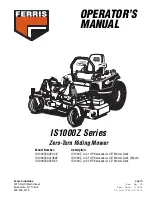 Ferris IS1000ZKA2148CE Operator'S Manual preview