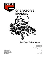 Предварительный просмотр 1 страницы Ferris ISZKAV23/52 Operator'S Manual