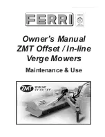 Ferris ZMT 160 Maintenance & Use Manual preview