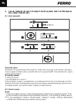 Предварительный просмотр 10 страницы Ferro 0607W Installation And Operation Manual