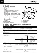 Предварительный просмотр 62 страницы Ferro 0607W Installation And Operation Manual