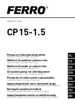Ferro CP15-1.5 Installation And Operation Manual preview