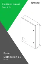 Preview for 1 page of ferroamp Power Distribution 15 Installation Manual