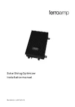 ferroamp Solar String Optimizer Installation Manual preview