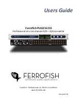 Ferrofish PULSE16 DX User Manual preview