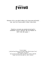 Предварительный просмотр 16 страницы Ferroli 30800013 Installation & User'S Instructions