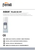 Ferroli AQUA PLUS 90 HT Installation And Maintenance Manual предпросмотр