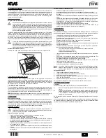 Preview for 3 page of Ferroli ATLAS 32 Instructions For Use, Installation And Maintenance