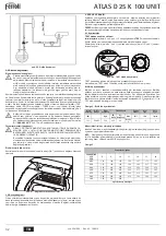 Предварительный просмотр 32 страницы Ferroli ATLAS D 30 K 100 UNIT Instructions For Use, Installation And Maintenance