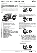 Preview for 69 page of Ferroli ATLAS D 30 K 100 Instructions For Use, Installation And Maintenance