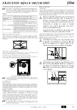 Preview for 87 page of Ferroli ATLAS D 30 K 100 Instructions For Use, Installation And Maintenance