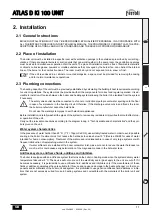 Preview for 11 page of Ferroli ATLAS D 30 Ki 100 UNIT Instructions For Use, Installation And Maintenance