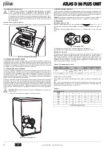 Preview for 6 page of Ferroli ATLAS D 30 PLUS UNIT Instructions For Use, Installation And Maintenence