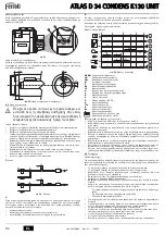 Предварительный просмотр 92 страницы Ferroli ATLAS D 34 CONDENS K130 Instructions For Use, Installation & Maintenance