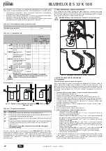 Предварительный просмотр 62 страницы Ferroli BLUEHELIX B S 32 K 100 Instructions For Use, Installation And Maintenance