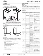 Preview for 8 page of Ferroli BLUEHELIX TECH A Instructions For Use, Installation And Maintenance