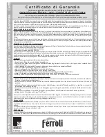 Preview for 11 page of Ferroli BLUEHELIX TECH C Instructions For Use, Installation And Maintenance