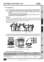 Предварительный просмотр 15 страницы Ferroli BLUEHELIX TECH RRT 24 H Instructions For Use, Installation And Maintenance