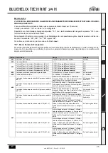 Предварительный просмотр 25 страницы Ferroli BLUEHELIX TECH RRT 24 H Instructions For Use, Installation And Maintenance