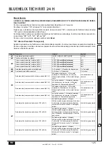 Предварительный просмотр 125 страницы Ferroli BLUEHELIX TECH RRT 24 H Instructions For Use, Installation And Maintenance