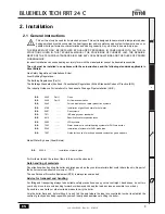 Preview for 9 page of Ferroli BLUEHELIX TECH RRT 24C Instructions For Use, Installation & Maintenance