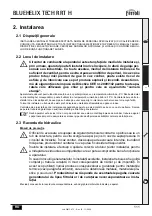 Preview for 111 page of Ferroli BLUEHELIX TECH RRT H Instructions For Use, Installation And Maintenance