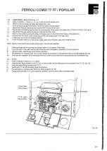 Preview for 50 page of Ferroli Combi 77 FF User Instructions