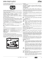 Предварительный просмотр 3 страницы Ferroli DIVA F28 Instructions For Use, Installation And Maintenance