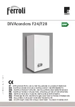 Preview for 1 page of Ferroli DIVAconden F28 Instructions For Use, Installation And Maintenance