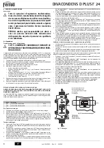 Preview for 8 page of Ferroli DIVACONDENS D PLUS F 24 Instructions For Use, Installation And Maintenance