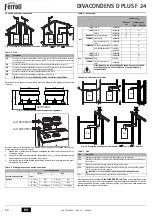 Preview for 24 page of Ferroli DIVACONDENS D PLUS F 24 Instructions For Use, Installation And Maintenance