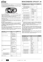 Preview for 26 page of Ferroli DIVACONDENS D PLUS F 24 Instructions For Use, Installation And Maintenance