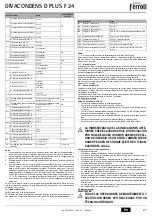 Preview for 27 page of Ferroli DIVACONDENS D PLUS F 24 Instructions For Use, Installation And Maintenance