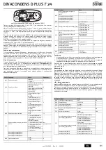 Preview for 91 page of Ferroli DIVACONDENS D PLUS F 24 Instructions For Use, Installation And Maintenance