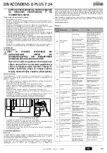 Preview for 93 page of Ferroli DIVACONDENS D PLUS F 24 Instructions For Use, Installation And Maintenance