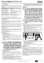 Preview for 11 page of Ferroli DIVACONDENS D PLUS F 24 Instructions For Use, Maintenance And Installation Manual