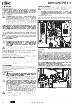 Preview for 4 page of Ferroli DIVACONDENS F D Instructions For Use, Installation And Maintenance