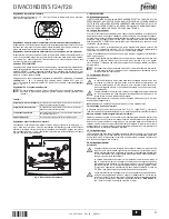 Предварительный просмотр 3 страницы Ferroli DIVAcondens F24 Instructions For Use, Installation And Maintenance