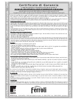 Предварительный просмотр 13 страницы Ferroli DIVAcondens F24 Instructions For Use, Installation And Maintenance