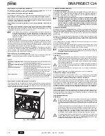 Preview for 14 page of Ferroli divaproject C24 Instructions For Use, Installation & Maintenance