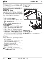 Preview for 16 page of Ferroli divaproject C24 Instructions For Use, Installation & Maintenance