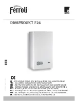 Preview for 1 page of Ferroli DIVAPROJECT F24 Instructions For Use, Installation And Maintenance