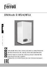 Preview for 1 page of Ferroli DIVAtech D HF24 Instructions For Use, Installation And Maintenance