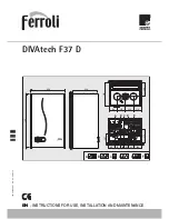 Ferroli DIVAtech F37 D Instructions For Use, Installation And Maintenance preview