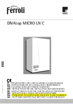 Preview for 1 page of Ferroli DIVAtop MICRO LN C Instructions For Use, Installation And Maintenence