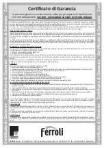 Preview for 11 page of Ferroli DIVAtop MICRO LN C Instructions For Use, Installation And Maintenence